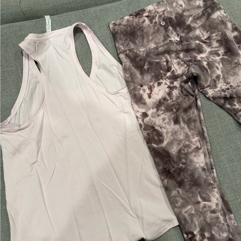 lululemon Light Pink Racerback Tank Top